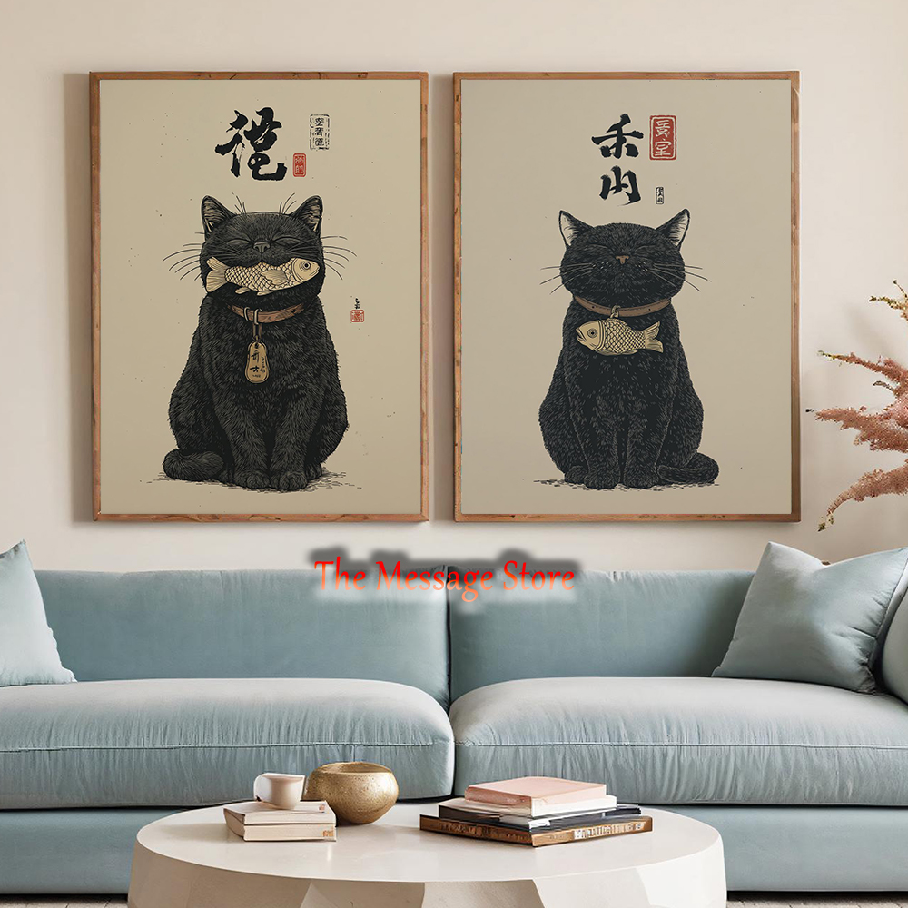 Japanese Lifestyle And Traditions - Pôster de Arte Tradicional Japonesa Maneki-Neko: