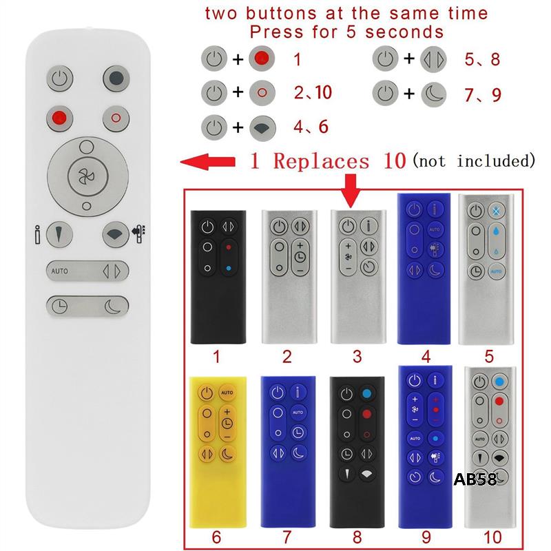 2x 10 em 1 controle remoto par - Dyson Fan Am07 avaliação e preço